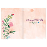 My Heart Is With You Sympathy Card