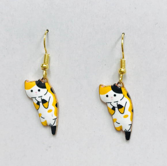 Calico Cat Earrings