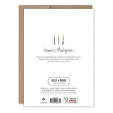 Sleeping Cat Peaceful Christmas Holiday Card