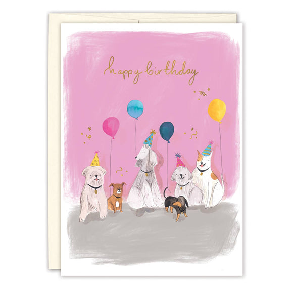 Pup Party Birthday Card