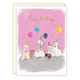Pup Party Birthday Card