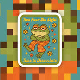 Time to Dissociate Retro Sticker