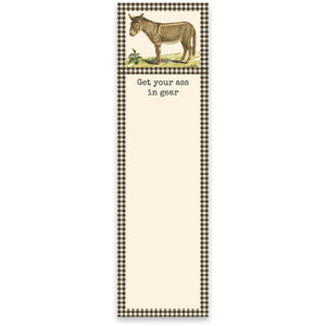 Get Your Ass In Gear List Pad