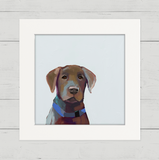 Best Friend - Chocolate Lab Happy Square