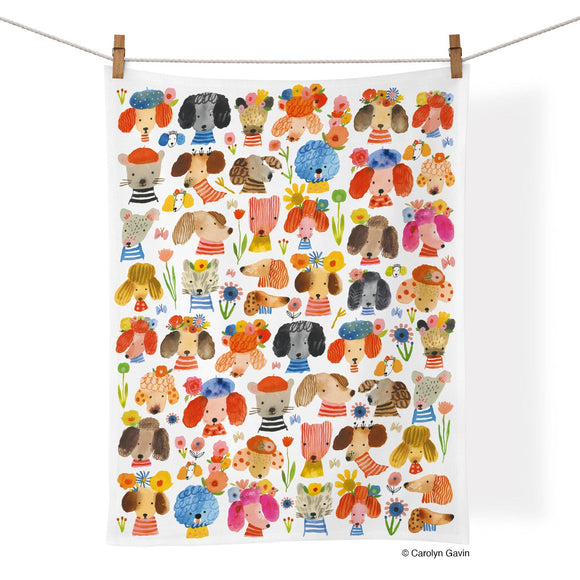 Dog Eared 100% Cotton  Kitchen Tea Towel