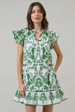 Davina Floral Ebba Shift Mini Dress: PINK-ORG-MUL / S