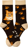 I Love My Corgi Socks