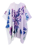 JC071018 Purple Floral & Butterfly Kimono