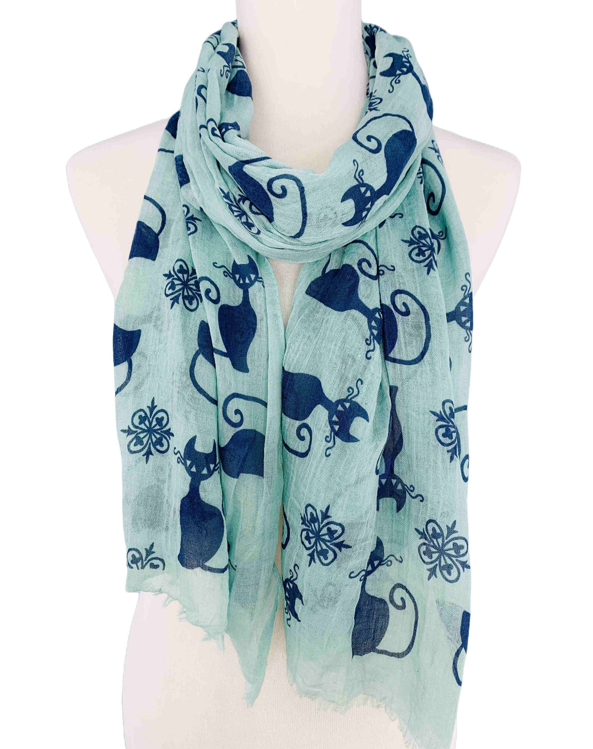 7 Colors--JC021247 Cat Scarf: Orange