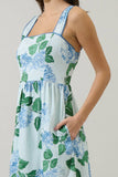 Mirla Floral Krisy Sleeveless Maxi Dress: BLUE-GREEN-MUL / XS