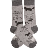 Easily Distracted By Cats Socks