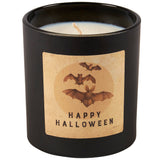 Happy Halloween Bats Candle
