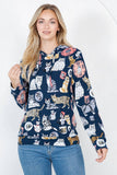 Cat Pullover Hoodie: L