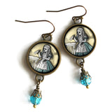 Alice in Wonderland "Drink Me" Victorian Earrings