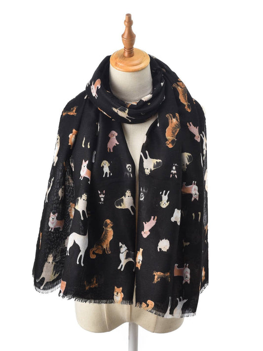 Scarvii - Cute Cartoon Dog Pattern Scarf: XB939-1#