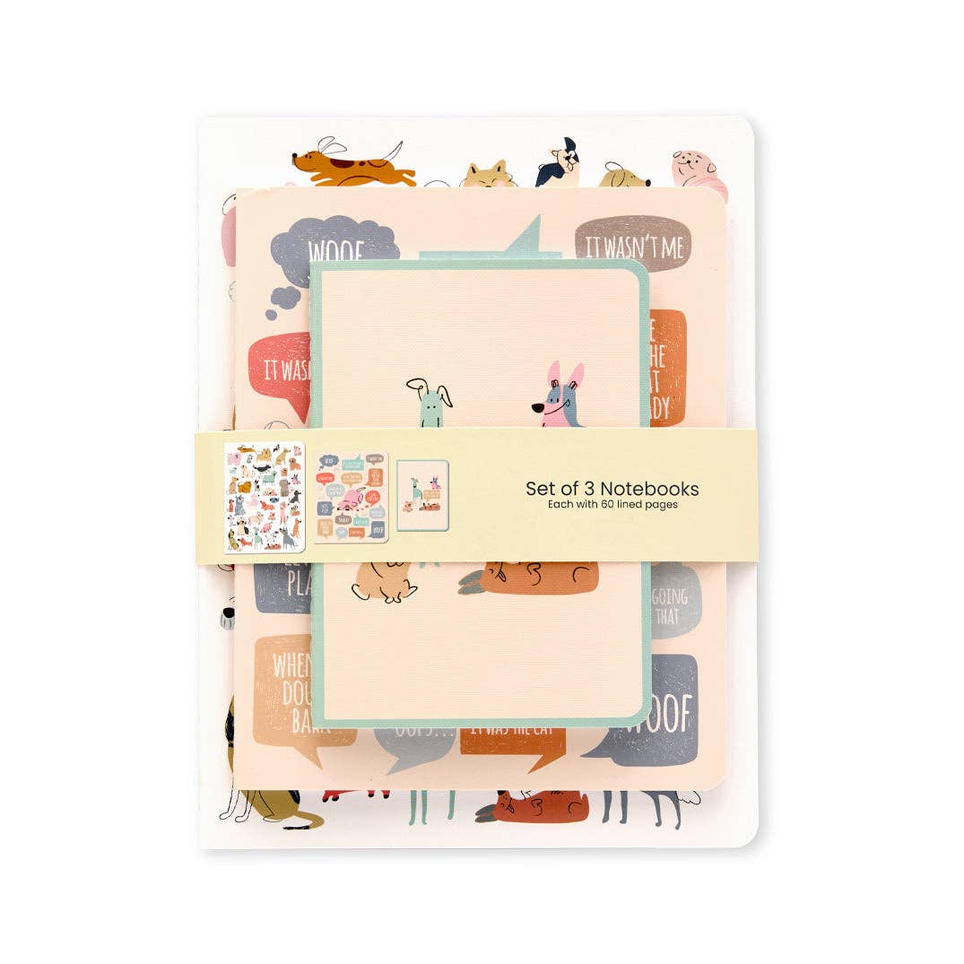 If Dogs Could Talk Stitched Notebook Set