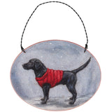 Cozy Lab Black Ornament