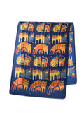 Scarvii – Abstract Cat Print Scarf: Navy