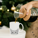 Peeking Cat 7 (Orange) Mug