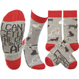 The Cat Is On My Lap Socks