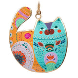 Groovy Cat Ornament-4 Assorted-4.5"H