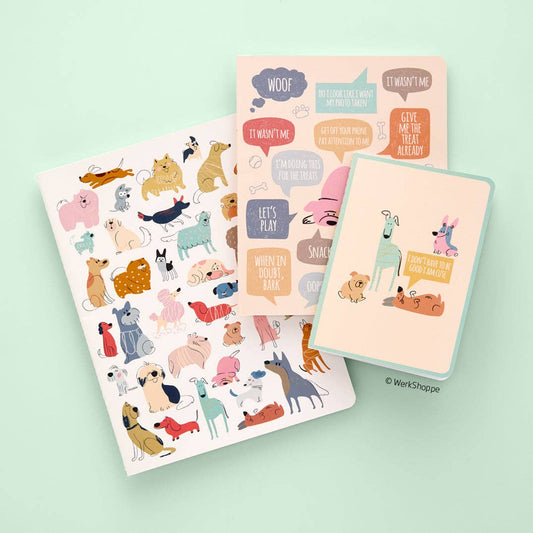 If Dogs Could Talk Stitched Notebook Set