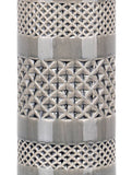 21" Ceramic Table Lamp w/ Cylinder Base & Linen Shade (2PK): Grey