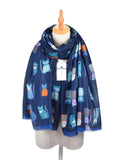 Scarvii - Cute Cartoon Cat Pattern Scarf: XB936-2#