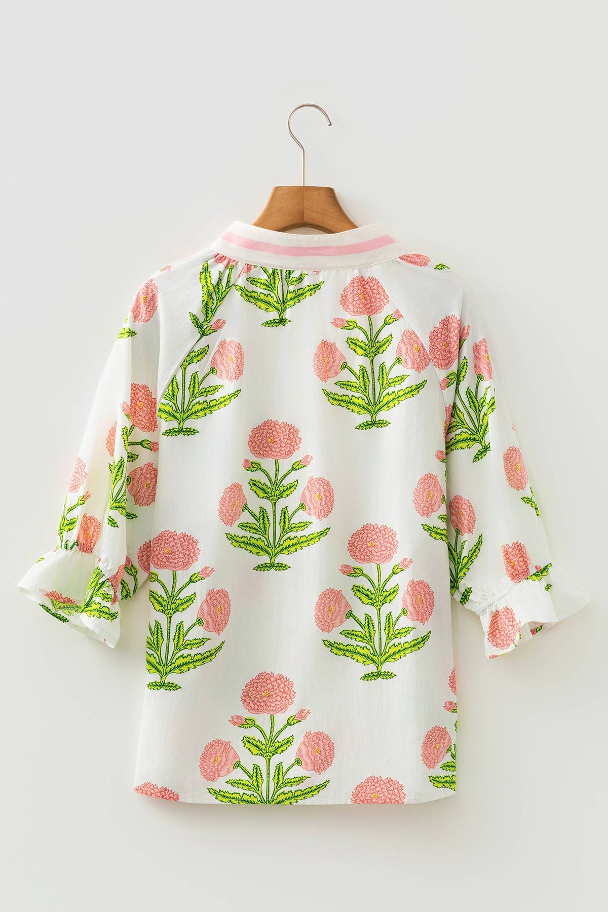 Wildflower Flower Print Heather Top in Pink