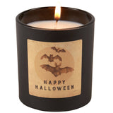 Happy Halloween Bats Candle