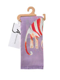 Scarvii – Abstract Cat Print Scarf: Navy