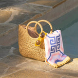 Greek Key Tiles Microfiber Beach and Pool Towel