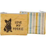 Love My Yorkie Zipper Wallet