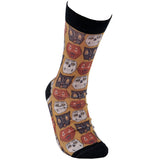 Halloween Faces Socks