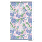 Hydrangea Tile Microfiber Towel