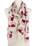 7 Colors--JC021247 Cat Scarf: Orange