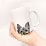 Peeking Yorkie Mug