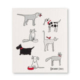 S/2 Dogs & Cats Dishcloths-6.5x8"L