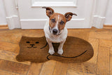 Resting Cat Shaped Doormat-18x30"L
