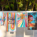 Sun And Sea Microfiber Beach and Pool Towel