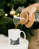 Peeking Cat 1 (Gray) Mug