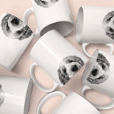 Peeking Doodle 3 (Gray & White) Mug