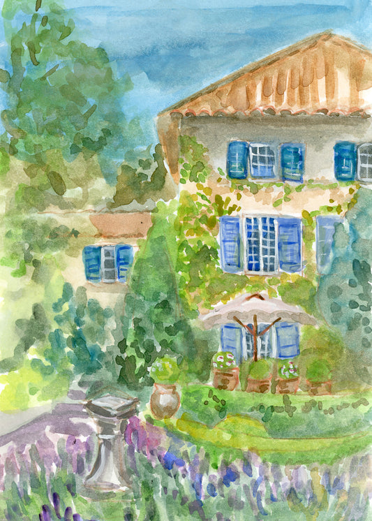 Watercolor Tuscany by Carrie Hannegan