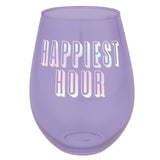 Jumbo Happiest Hour Wine Glass