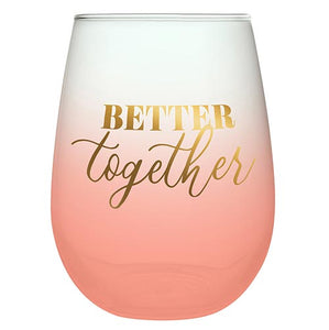 Set of 2 Better Together Wine Glasses