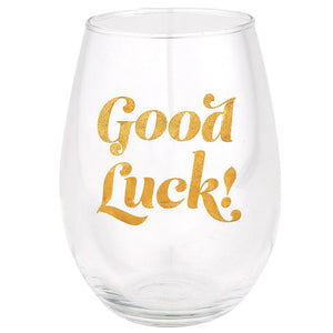 Good Luck Jumbo Wine Glass