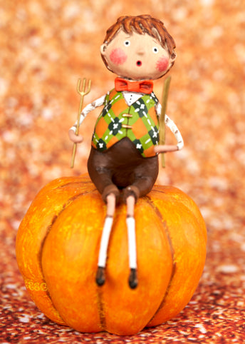 Peter Pumpkin Eater Figurine by Lori Mitchell