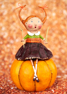 Prissy Pumpkin Eater Figurine by Lori Mitchell