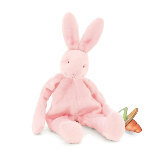 Silly Buddy Pacifier Holder in Pink Blossom the Bunny