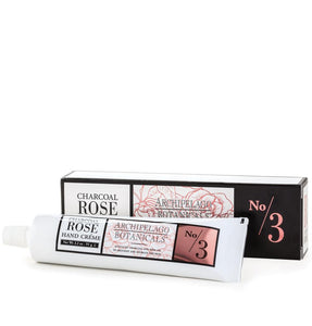 Archipelago Charcoal Rose Hand Cream 3.2 Oz Tube
